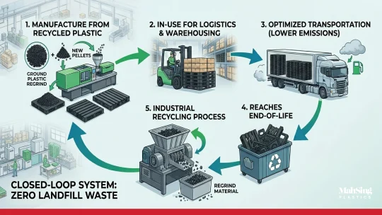 Blog Post 5 01 540x304 - Achieving ESG Targets: How 100% Recyclable Plastic Pallets Drive Sustainable Supply Chains